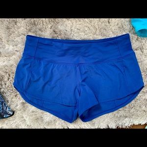 Beautiful royal blue lululemon shorts.